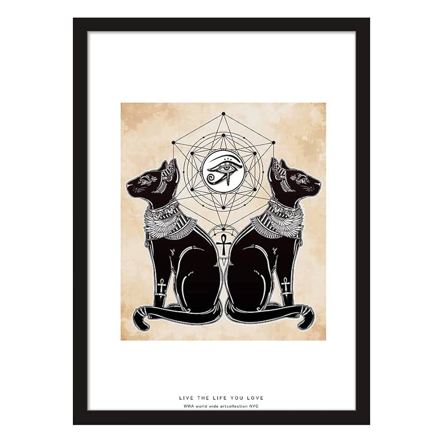 エジプト ビンテージポスター 猫 Bastet Cat by M. Azmy エジプト ビンテージポスター 猫 Bastet Cat by M. Azmy